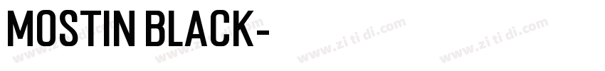 Mostin Black字体转换